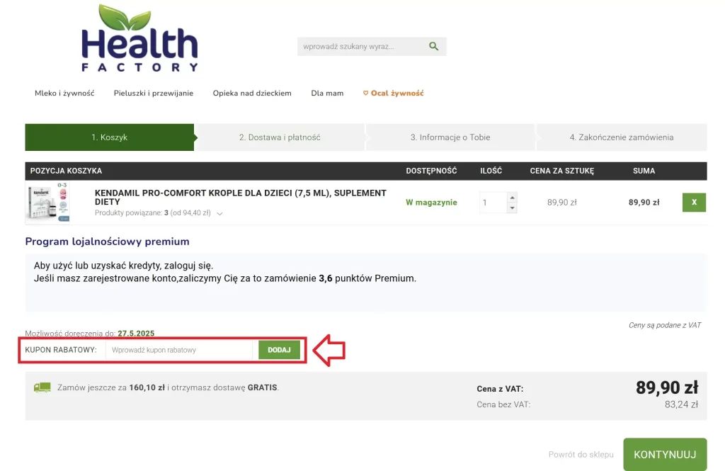 Health Factory kupon rabatowy