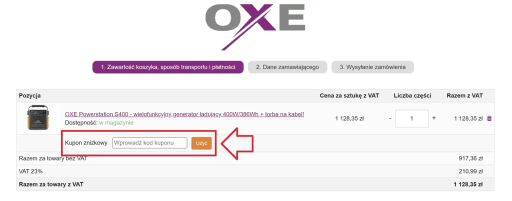 Oxepower kupon zniżkowy