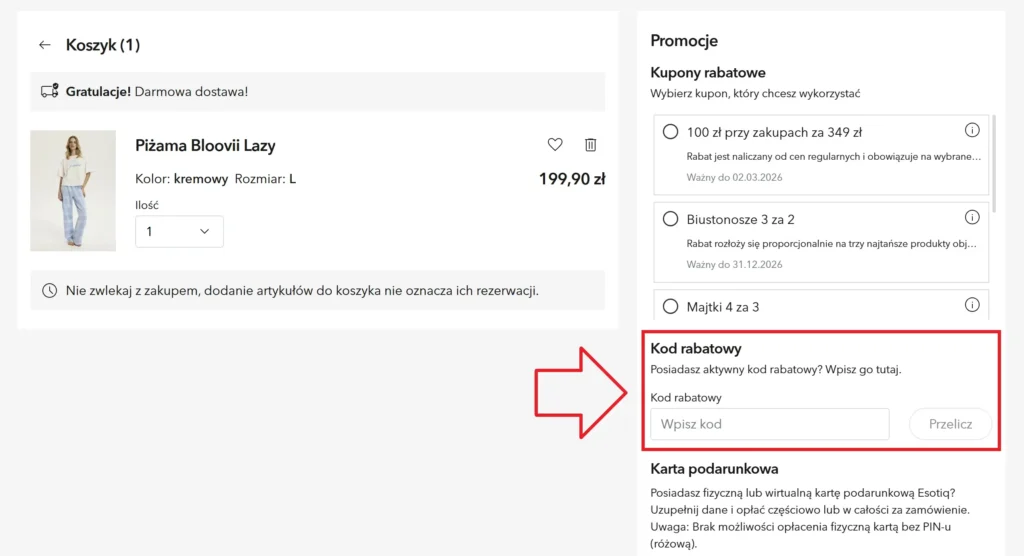 Esotiq kupon rabatowy